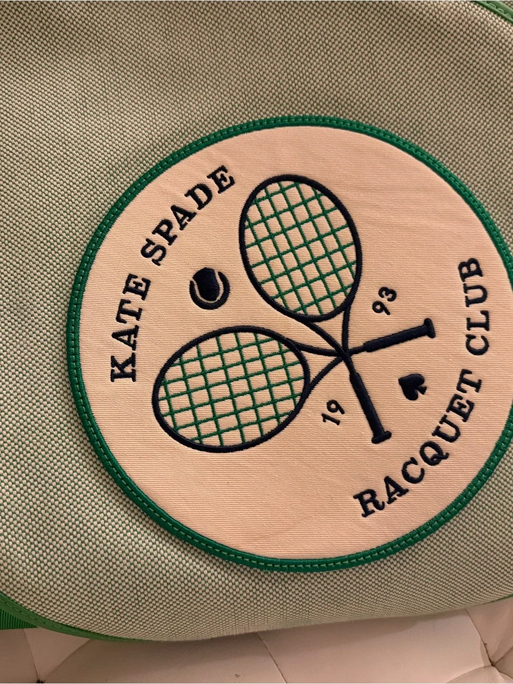 kate spade tennis Green Canvas Tote - Picture 5 of 12